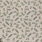 Eton Nwot 100  Silk Pocket Square In Ivory With Green Pasta Noodle Graphic Print
