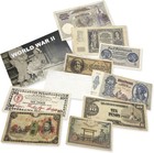 Ww2 Allied   Axis Banknotes Collection - 10 Original Currency Notes 1939-1945 -
