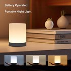 Color Changing Night Light Table Bedside Lamp For Baby Pet Aa Battery Operated