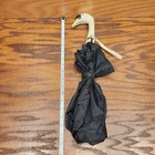 Read Vintage 1983 Berkshire Swan Goose Duck Head Handle Folding Umbrella Works 