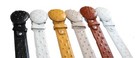 Genuine Cowhide Ostrich Print  imitation  Leather Belt Hancrafted
