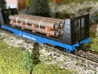1 87 Ho Scale 30ft Rusty Pipe Load-short  4 1in   real Rust  2pk