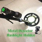 Metal Detector Pin Pointer Holder Flashlight Mount Metal Detecting Torch Clip
