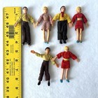 Lot Of 6 Vintage Barton Lundby Caroline s Home Dollhouse Family Dolls Bends Pose