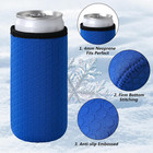 5 Pack Neoprene Slim Can Cooler Sleeves 12oz Soda Beer Insulated Holder