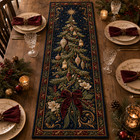 Christmas Tree Quilted Table Runner  Holiday Table Decor