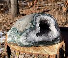  Uruguay Green Agate Crystal Geode  Natural Polished Display Agate 5lb 15 2oz
