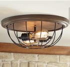 Home Decorator Keaton 15-3 4  Bronze Industrial 2-light Ceiling Lighting Fixture