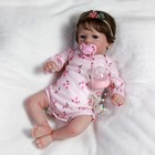 18in Realistic Reborn Baby Dolls Vinyl Silicone Girl Doll Lifelike Newborn Babe