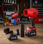 Bullseye Blower Rechargeable Cordless Leaf Dust Air Blaster 21 000 Rpm With 20v