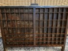 Antique Hamilton Printer   s Type Tray 26    Letterpress Case Railroad Gothic Shadow