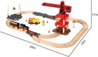 58-piece Wooden Train Track Lot Railway Set Thomas The Train Brio Accessories