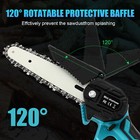 6 In Mini Handheld Electric Chainsaw Cordless Chain Saw Wood Cutter Rechargeable