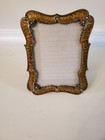 5 X 7 Beautiful Metal Enameled Picture Frame Jewelled Ornate