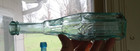 1860s Applied Lip 6 Sided Cathedral Peppersauce Bottle Smooth Base