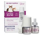 2 Pack Comfort Zone Cat Calming Kit 2 Diffusers 4 Refills New