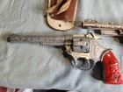 Lot Of Vintage Cap Guns toy Guns - Redbox  Texan Jr  Kit Carson - Two Holsters