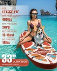 Paddle Stand Up Board 11x33x6 Sup Adjustable Dixero Inflatable Skill Levels Pump
