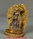 3 5  old Tibet Red Bronze Gold Vajrayogini Vajravarahi Protector Buddha Statue