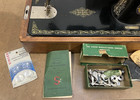 Vintage Singer Sewing Machine Model 66 W Bentwood Carrying Case Antique Wood Box