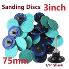 3 Inch 75mm Zirconia Sanding Wheel 36-120 Grit Die Grinder Twist Roll Lock Disc
