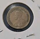 1917  Newfoundland Canada Five 5 Cents Edward Vii Sterling Silver Coin  km  13 