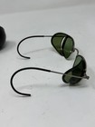 Antique American Optical Square Green Goggles Sunglasses Vtg Ao Safety Glasses