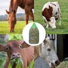 4 Pcs Slow Feed Hay Net 40 Inch Hay Nets For Horses Hanging Hay Feeder For Goats