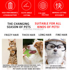 Dog Cat Pet Grooming Kit Rechargeable Cordless Electric Hair Clipper Trimmer Set