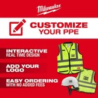 Milwaukee Black Front Brim Vented Hard Hat With 6pt Ratcheting Suspension Type