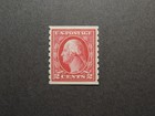Us Stamp Scott     413  1912 2c Washington  Carmine  Perf 8  5 Vert Mnh Xf Og