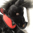Legendary Wells Fargo Black White Blaze   1 White Sock Horse Pony Al Plush 2009
