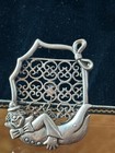 Vintage Miniature Figure Silver 800 Photo Frame Photo Holder Souvenir Italy