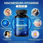 Magnesium 7 Complex Supplement Advanced   Sleep  Muscle   Nerve Support  60 Caps