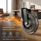 3  Office Chair Wheels Replacement Casters Heavy Duty Rubber Computer Gaming 5 P