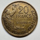 1950 France 20 Francs - Coin  d-040