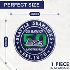 Seattle Seahawks 50th Anniversary Logo Iron On Patch-sew Patch-embroidered Patch