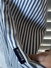 Vintage 90s Stussy Work Gear Striped Hickory Shirt  S