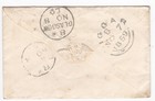 1859 Qv 1d Penny Red Stamp  fault  C10 On Biggar Tiny Cover To Glasgow
