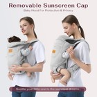 Shiaon Baby Carrier Ergonomic Breathable Infant Toddler Sling Gray Front Carry