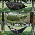 Camping Hammock With Rain Fly Mosquito Net Heavy Duty Tree Straps Portable