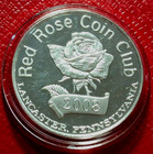 2008 Red Rose Coin Club Lancaster  Pa  Round 1 Troy Oz  999 Silver In Capsule