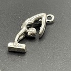 Sterling Silver 925 Acrobat Gymnast Girl Athlete Handstand Charm Pendant 3 1g