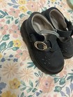 Vintage Toddler Girl Black Dress Shoes Size 5
