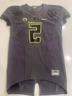 Oregon Ducks Volt Game Used Worn Nike Authentic Football Jersey 2011 Kickoff  2