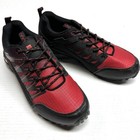 Men s Red Black Athletic Cross Training Running Sneakers Gym Workout Shoes     New