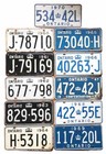 Ont  1960 61 62 63 64 65 66 67 68 69 70 Ontario License Plates-canada Lot