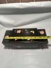 Vintage Black Lacquer Japanese Jewelry Musical Box Hand-painted Dancing Couple