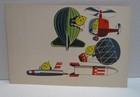 1950 s Esso Oil Drop Man Mobile Cardboard Cut Out  Dutch Premium