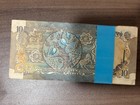 India 10 Rupees P-81 1985-1990 X 100 Pcs Lot Bundle Deer Peacock Unc Indian Note